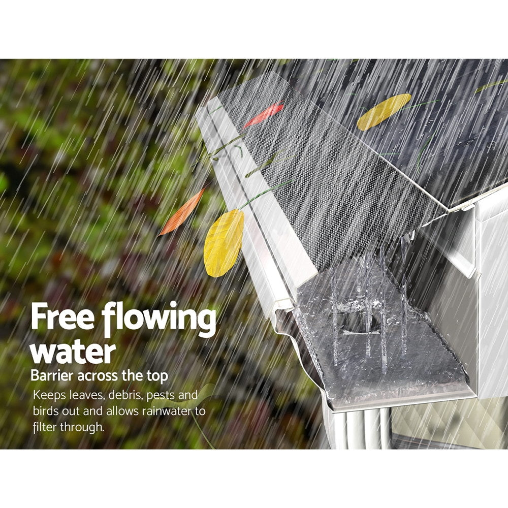 Gutter Guard Aluminium Mesh 30M 100x20cm Black