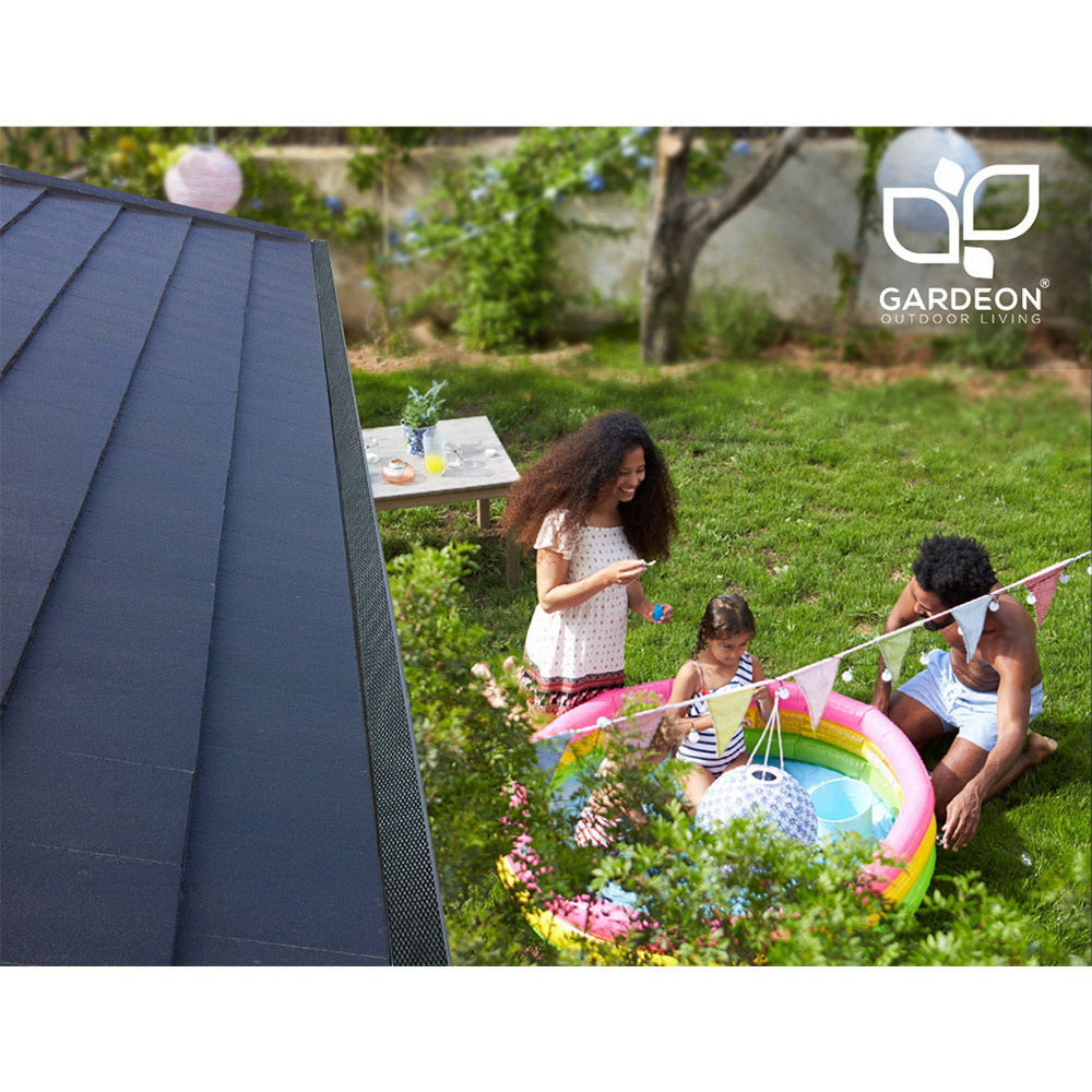 Gutter Guard Aluminium Mesh 60M 100x20cm Black