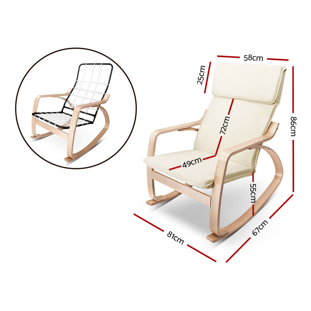 Rocking Armchair Nursing Bentwood Aero
