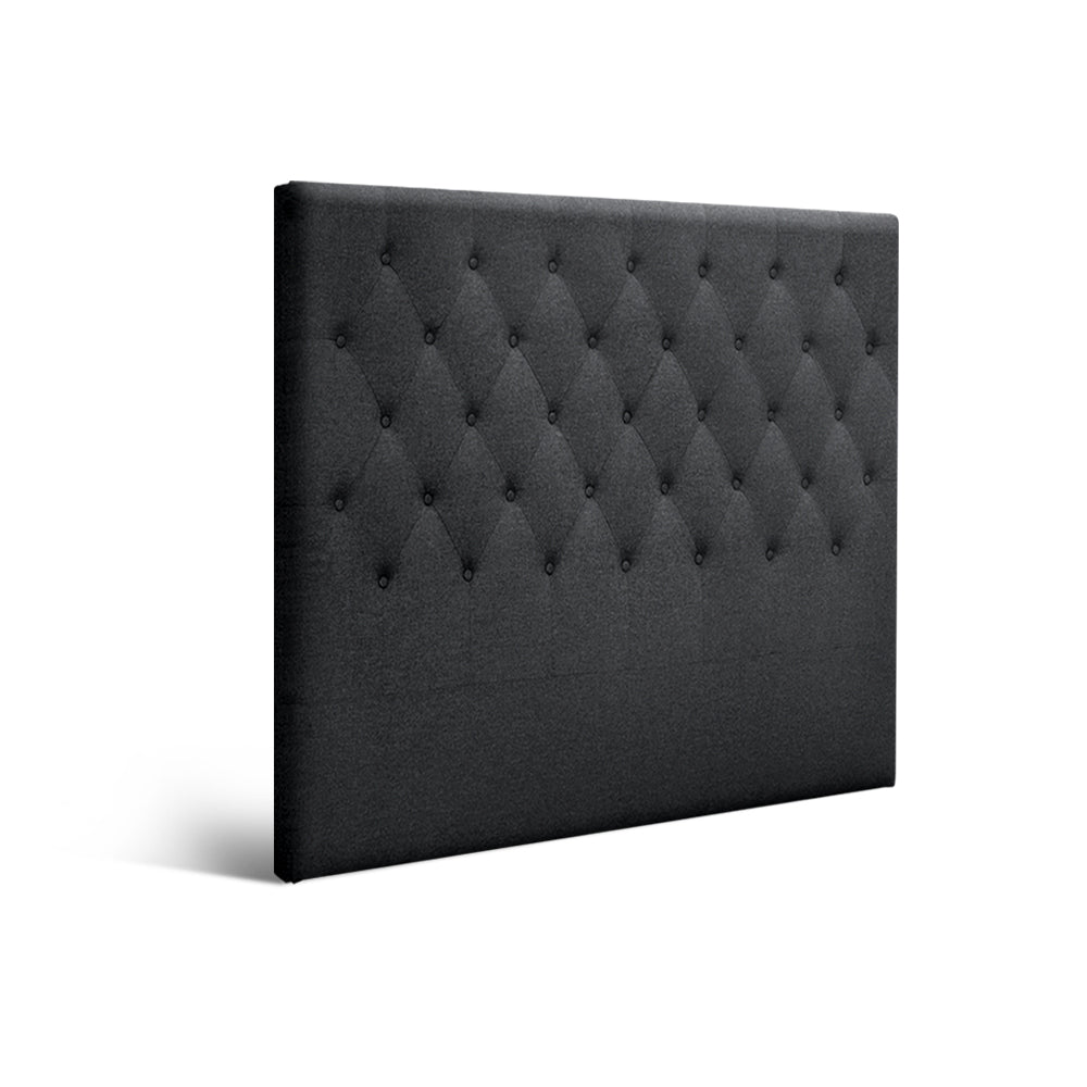 Bed Head Headboard Double Size Fabric - CAPPI Charcoal