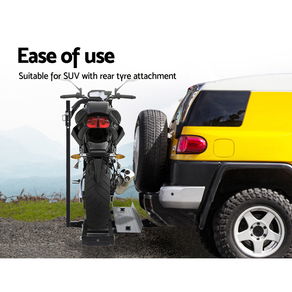 Motorcycle Motorbike Carrier Rack Ramp 2Towbar Adjustable Height Black,Motorcycle Motorbike Carrier Rack Ramp 2Towbar Adjustable Height Black