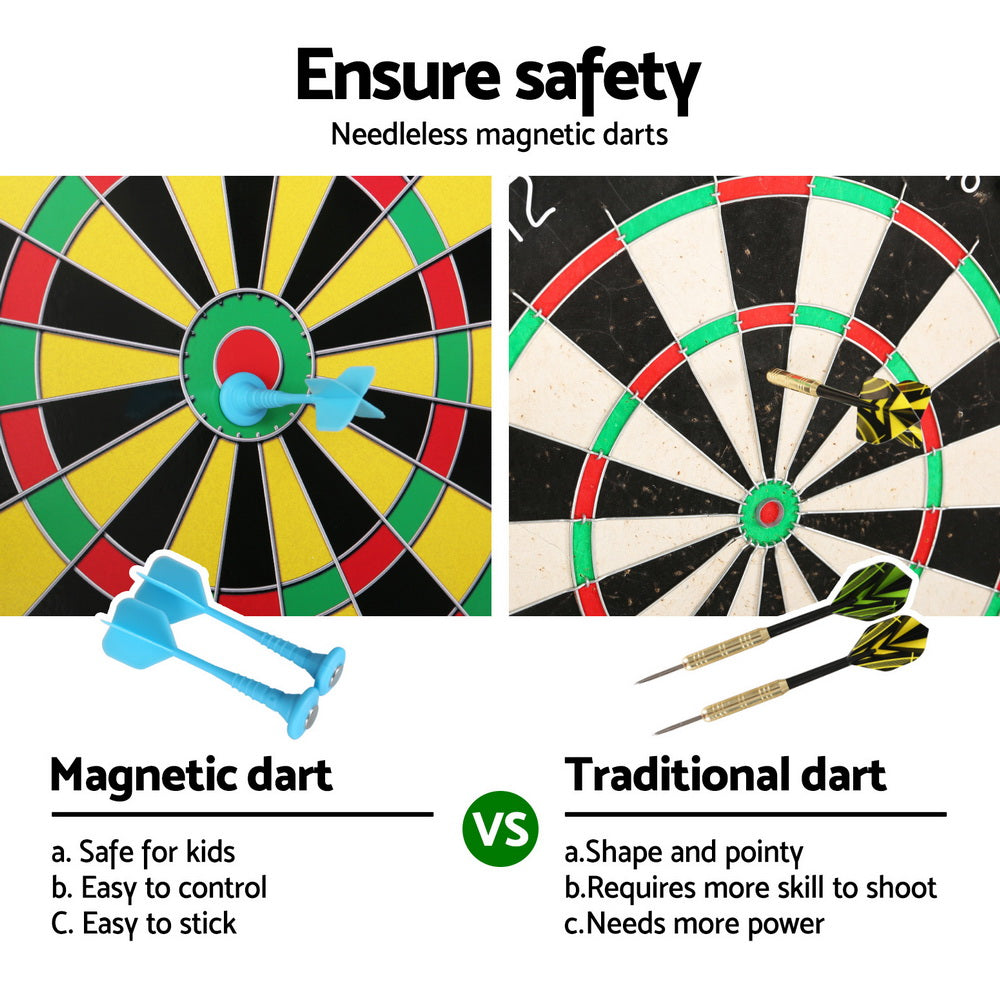 16 Dartboard Dart Board with Magnetic Darts Kids Toy Gift