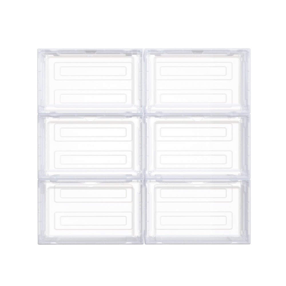 Shoe Box DIY Set of 6 Stackable Magnetic Door