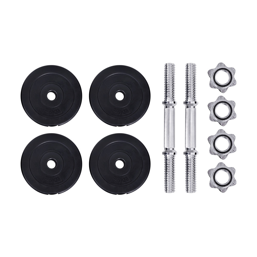 15kg Dumbbell Set Weight Plates Dumbbells Lifting Bench