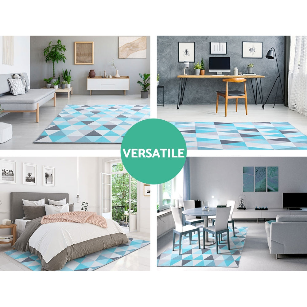 Rug 200x290cm Area Rug Large Carpet Soft Short Pile Modern Tria