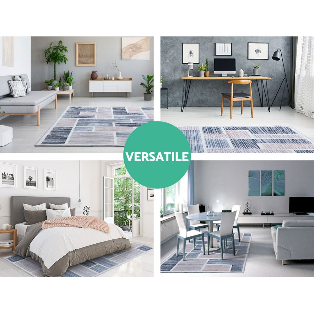 Rug 200x290cm Area Rug Large Carpet Soft Short Pile Modern Oblo