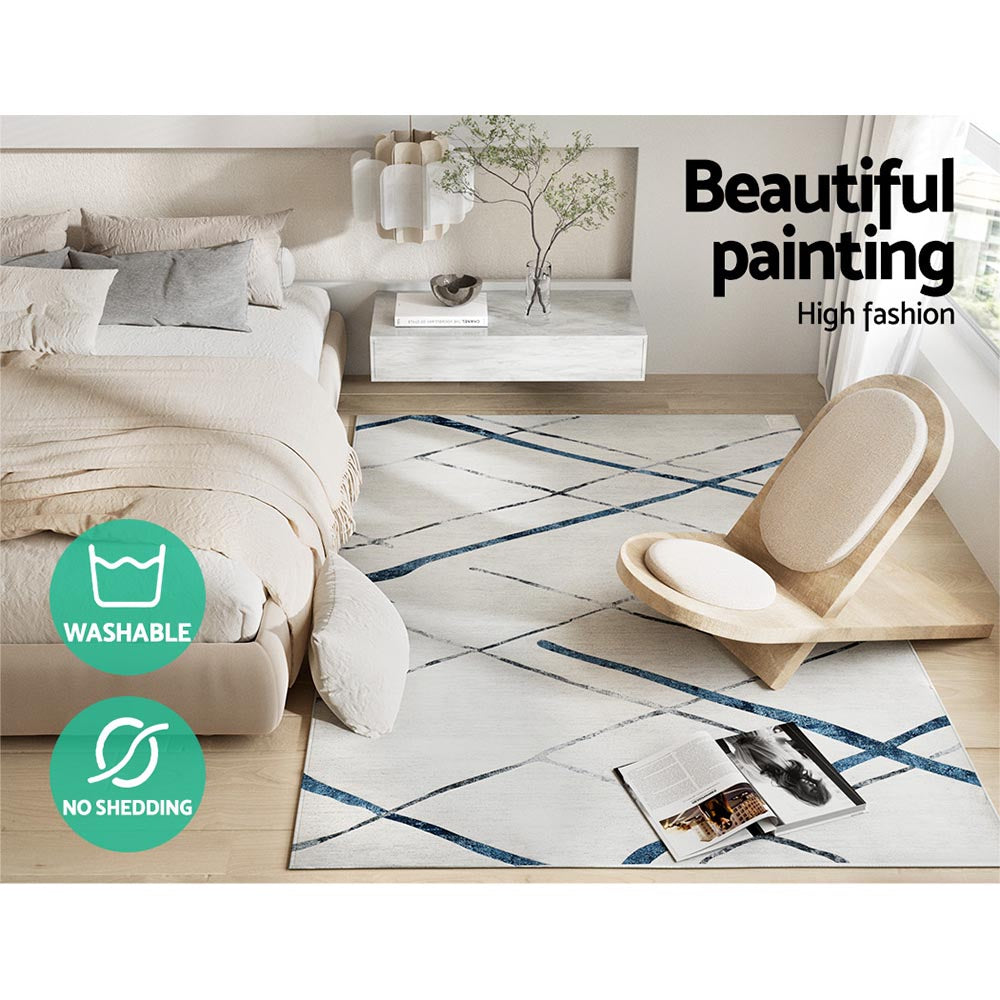 Rug 160x230cm Area Rug Washable Mat Large Carpet Soft Short Pile Jaca