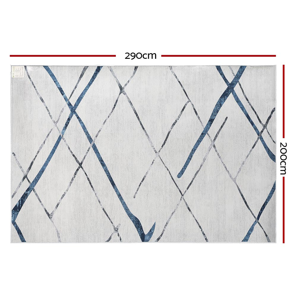 Rug 200x290cm Area Rug Washable Mat Large Carpet Soft Short Pile Jaca