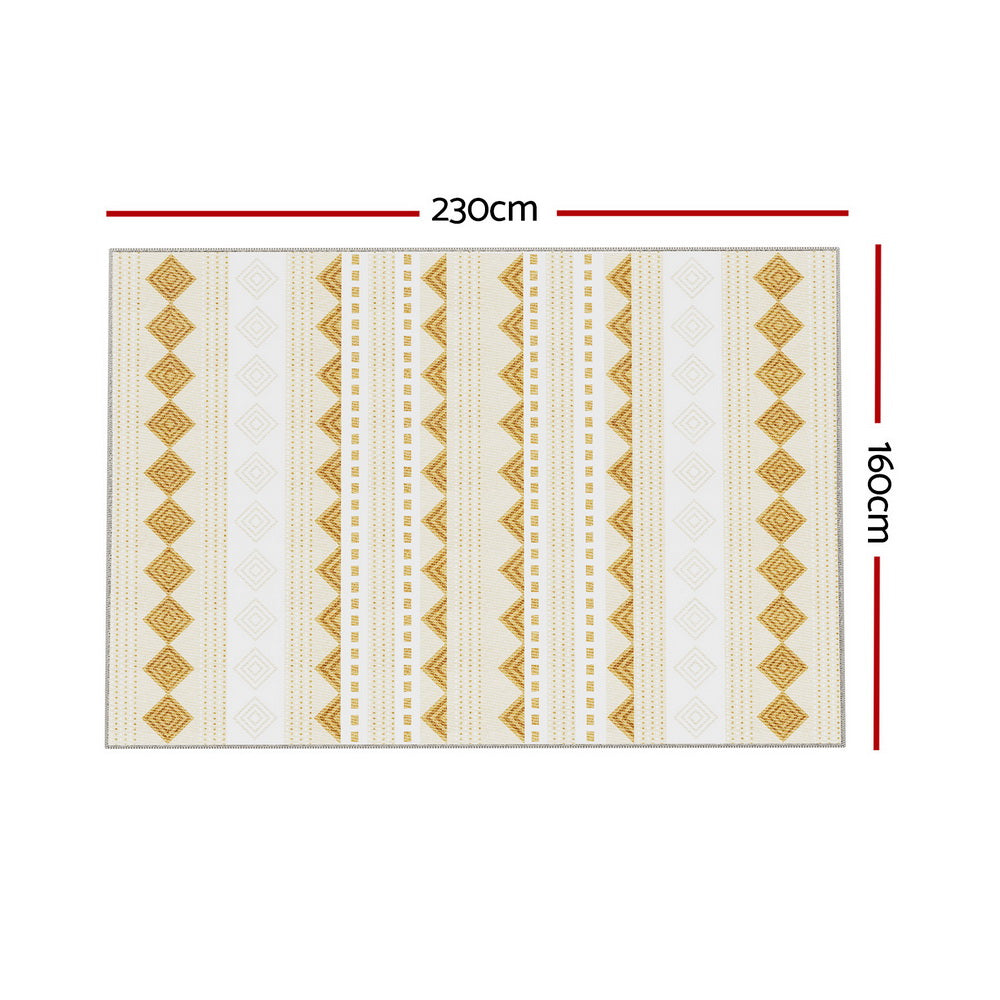 Rug 160x230cm Area Rug Washable Mat Large Carpet Soft Short Pile Ella