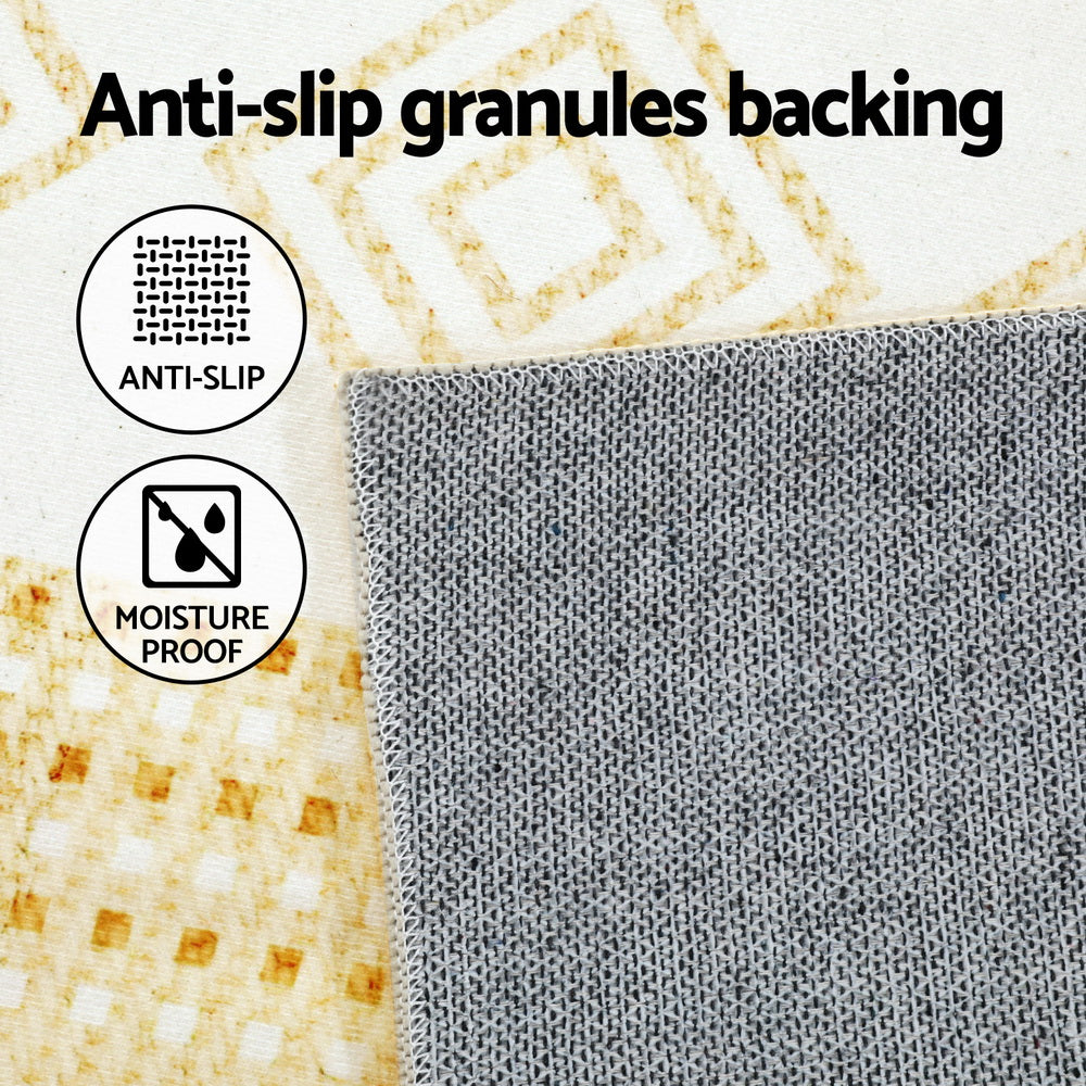 Rug 200x290cm Area Rug Washable Mat Large Carpet Soft Short Pile Ella