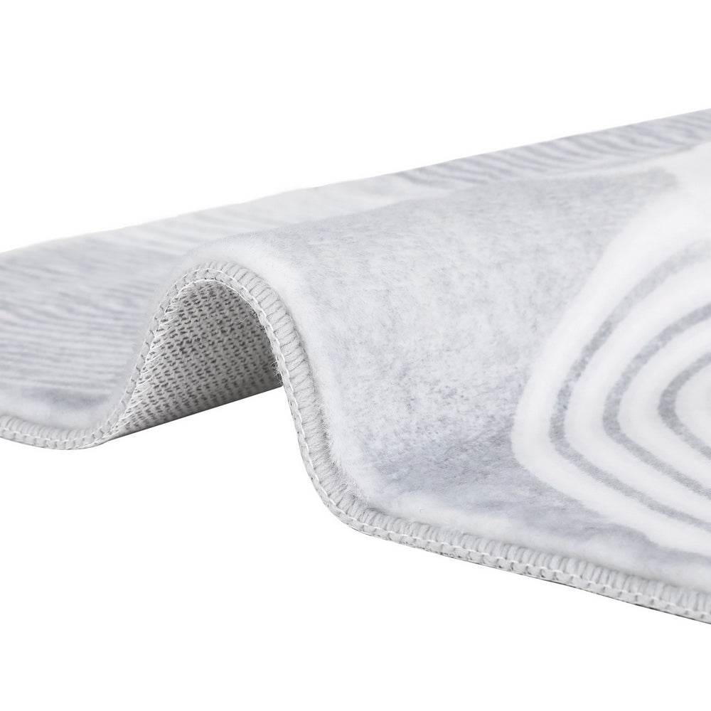 Rug 120x160cm Area Rug Washable Mat Large Carpet Faux Rabbit Fur Cyril