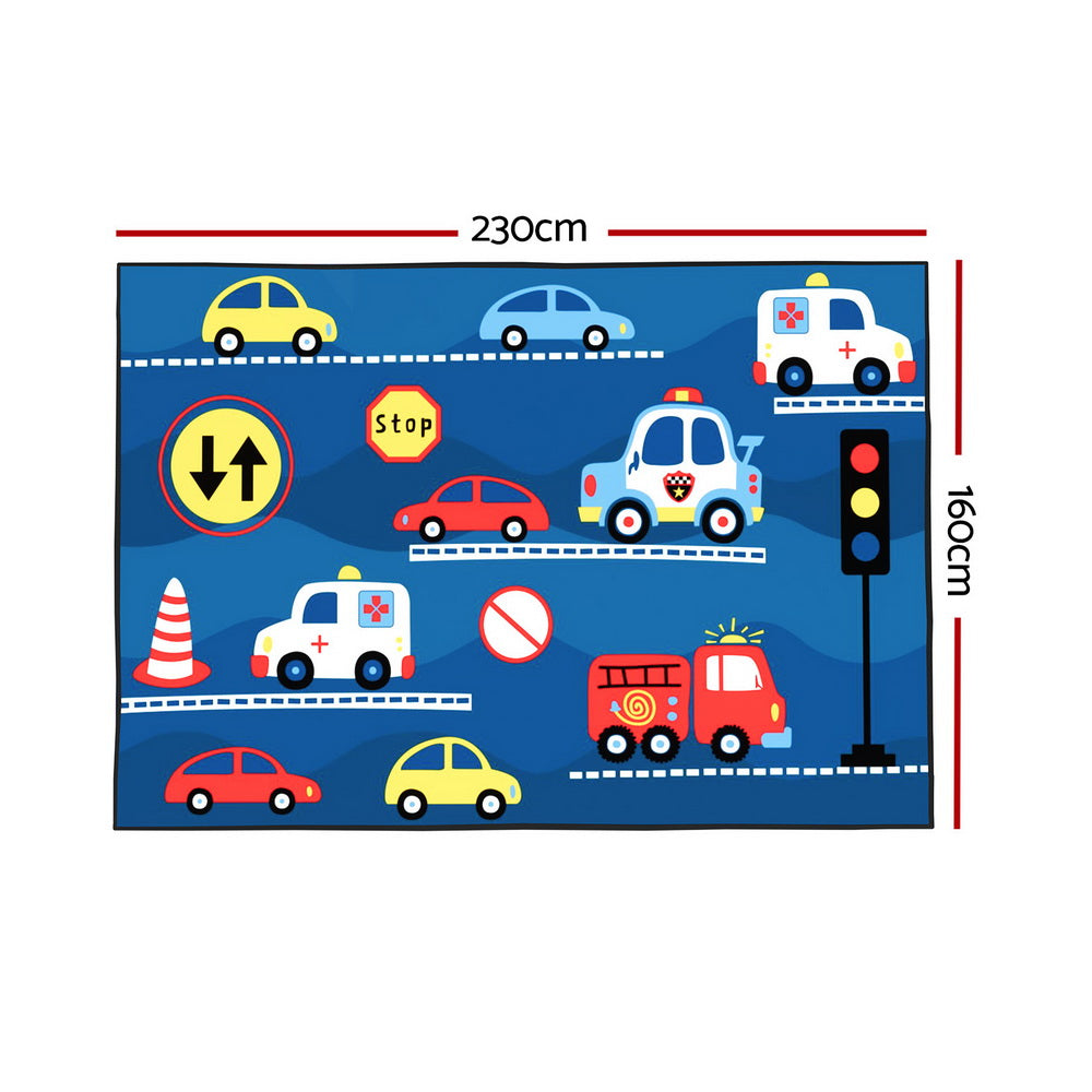 Rug 160x230cm Area Rug Washable Mat Large Carpet Soft Short Pile Kids