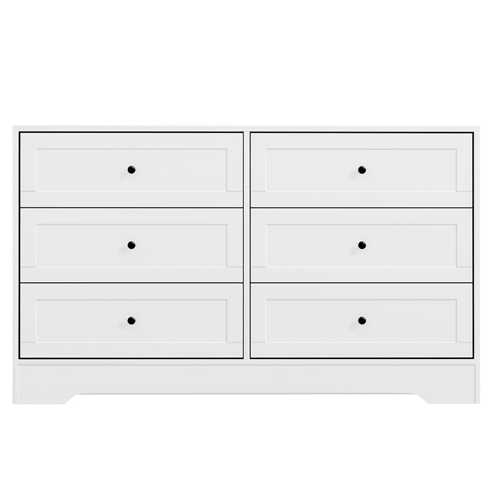 6 Chest of Drawers - LEIF White