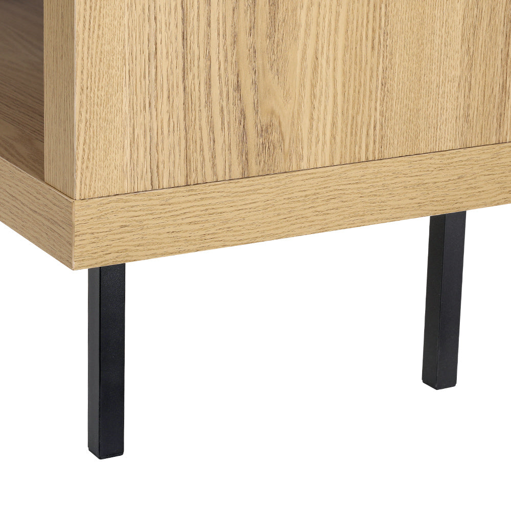 Entertainment Unit Corner TV Cabinet Storage Shelf Bevis