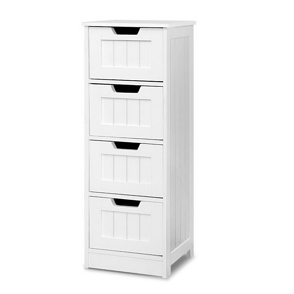 4 Chest of Drawers - LEESA White