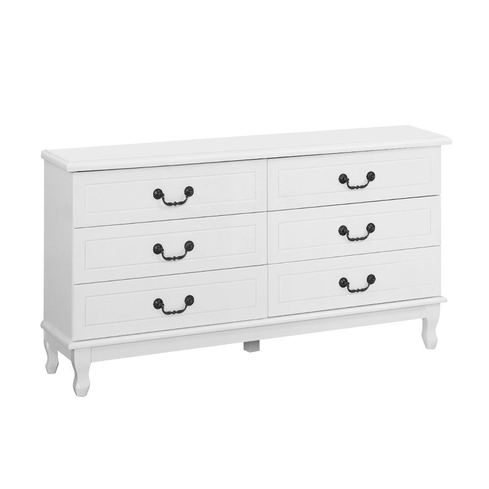 6 Chest of Drawers - KUBI White