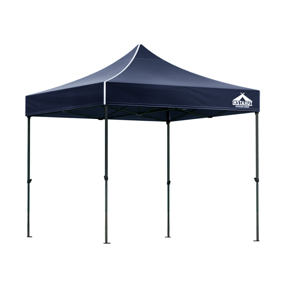Gazebo Pop Up 3x3m w/Base Podx4 Marquee Folding Outdoor Wedding Camping Tent Shade Canopy Navy