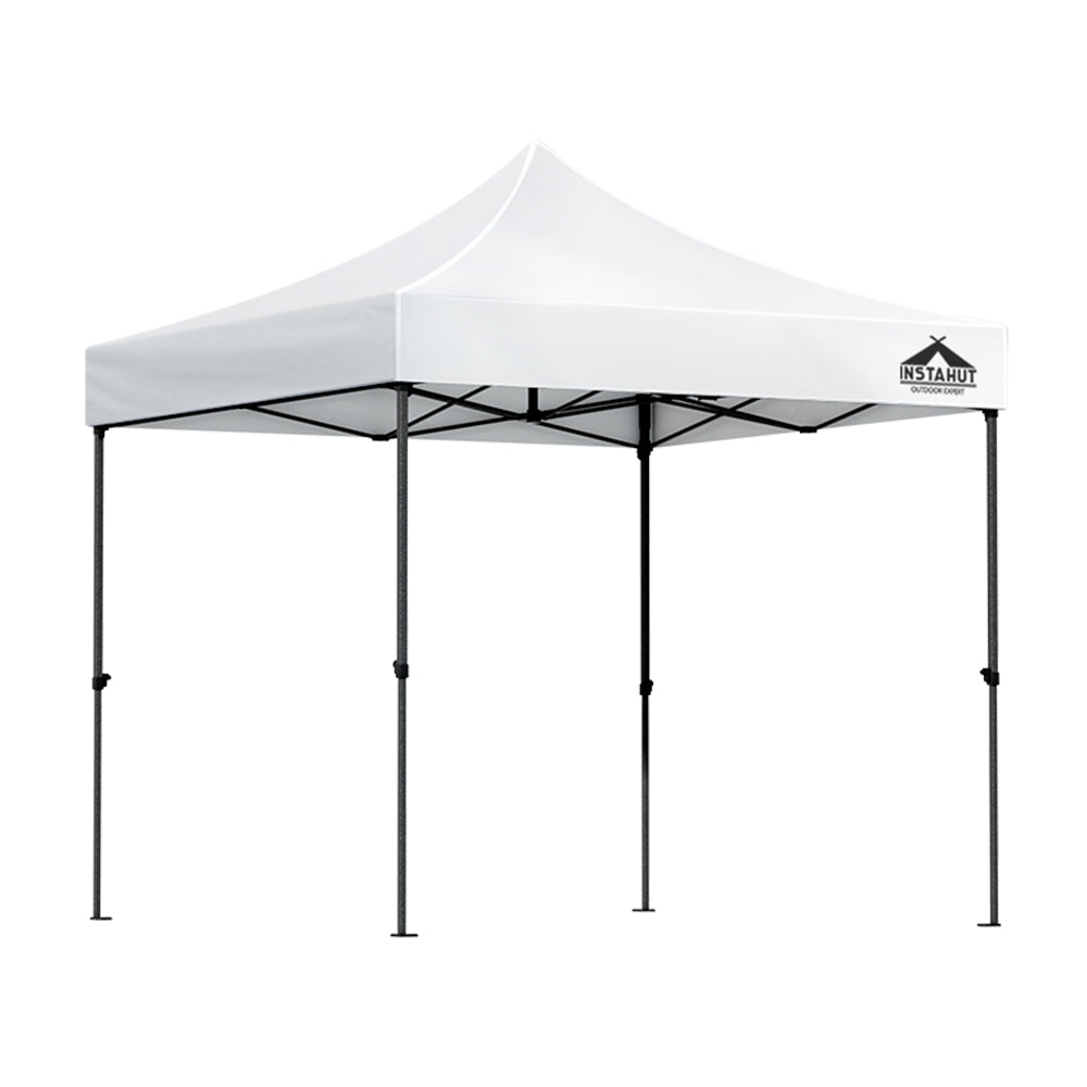 Gazebo Pop Up 3x3m w/Base Podx4 Marquee Folding Outdoor Wedding Camping Tent Shade Canopy White