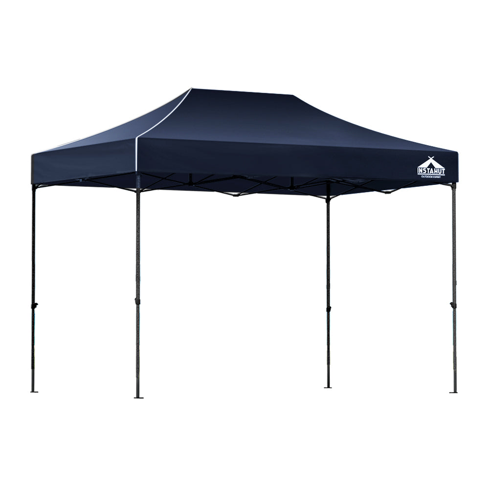 Gazebo Pop Up Marquee 3x4.5m Folding Tent Camping 500D Oxford Navy