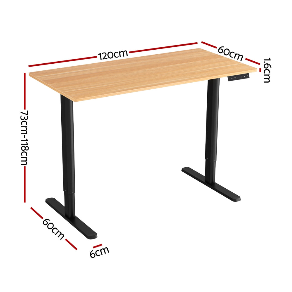 120CM Electric Standing Desk Sit Stand Desks Home Office Computer Desk
