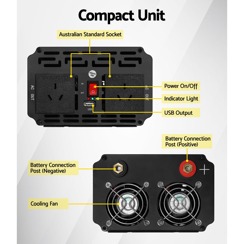 1500W Puresine Wave DC-AC Power Inverter