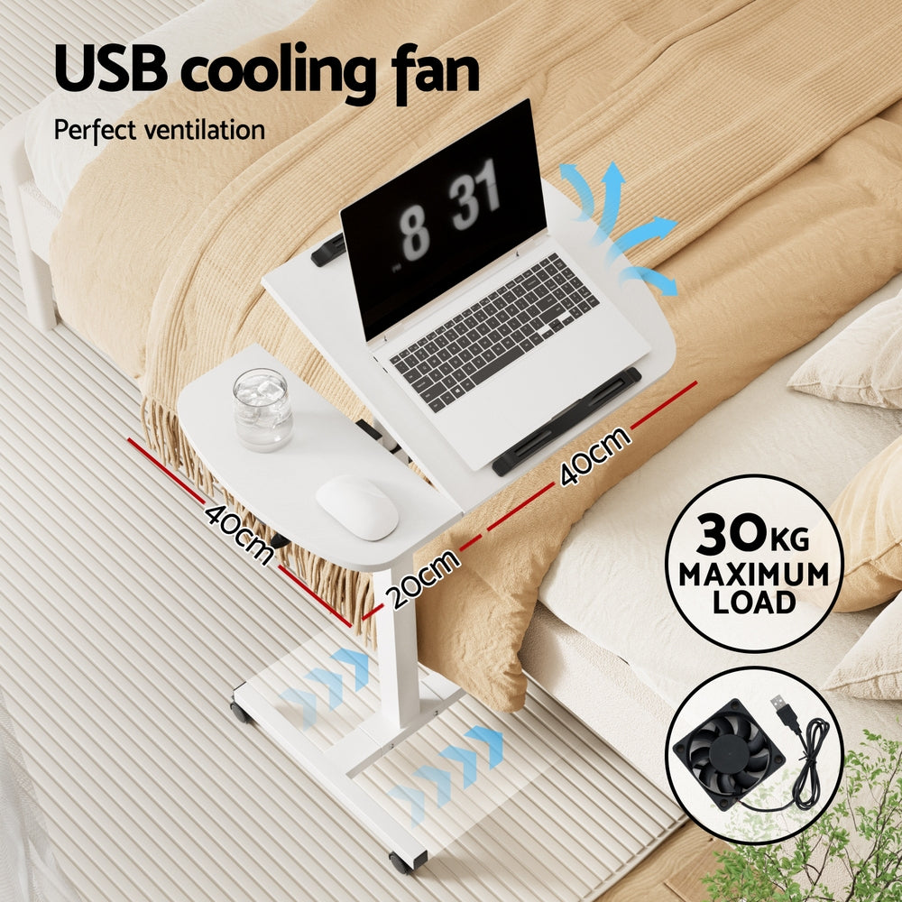 Laptop Desk Table Fan Cooling White 60CM