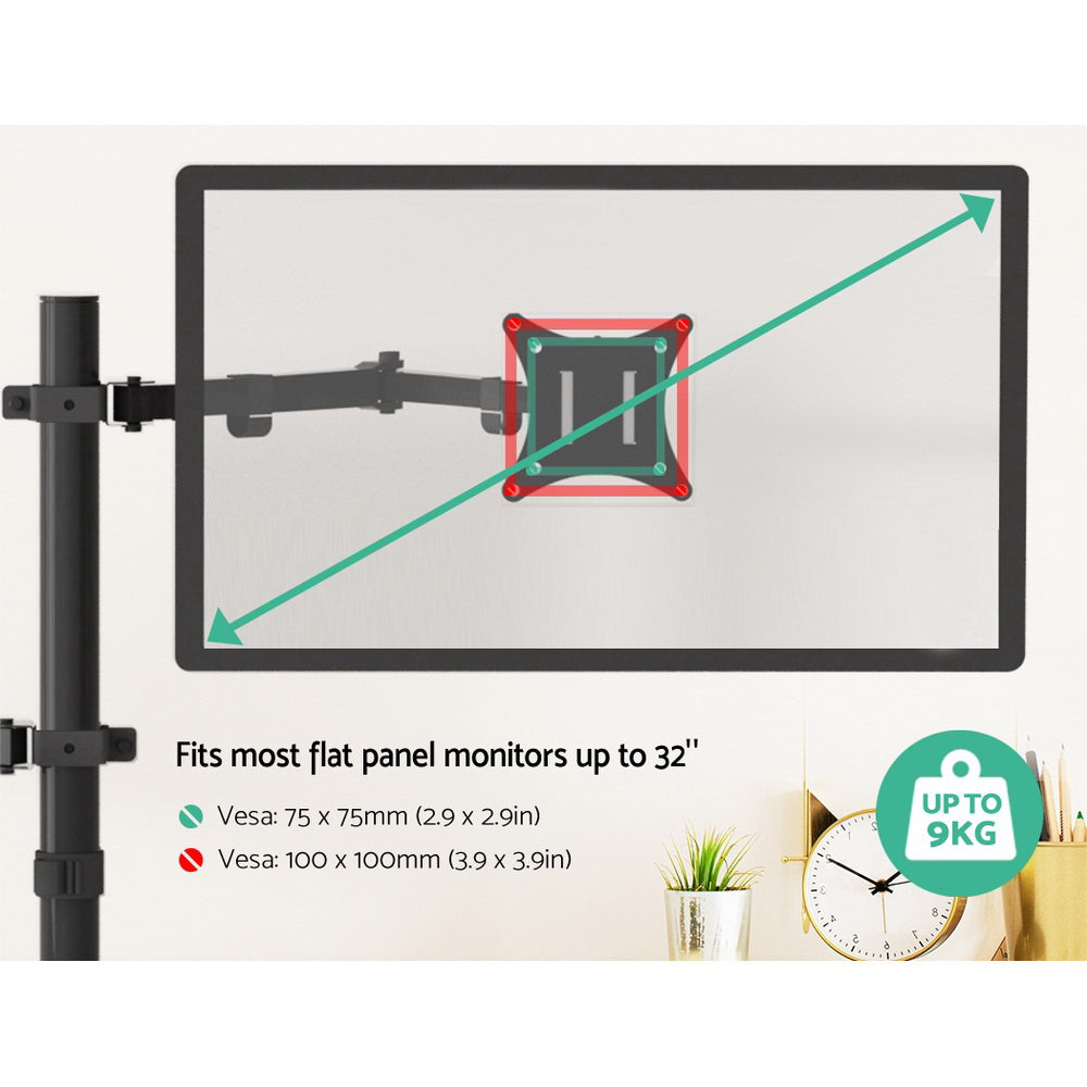 Monitor Arm Desk Mount Laptop Tray