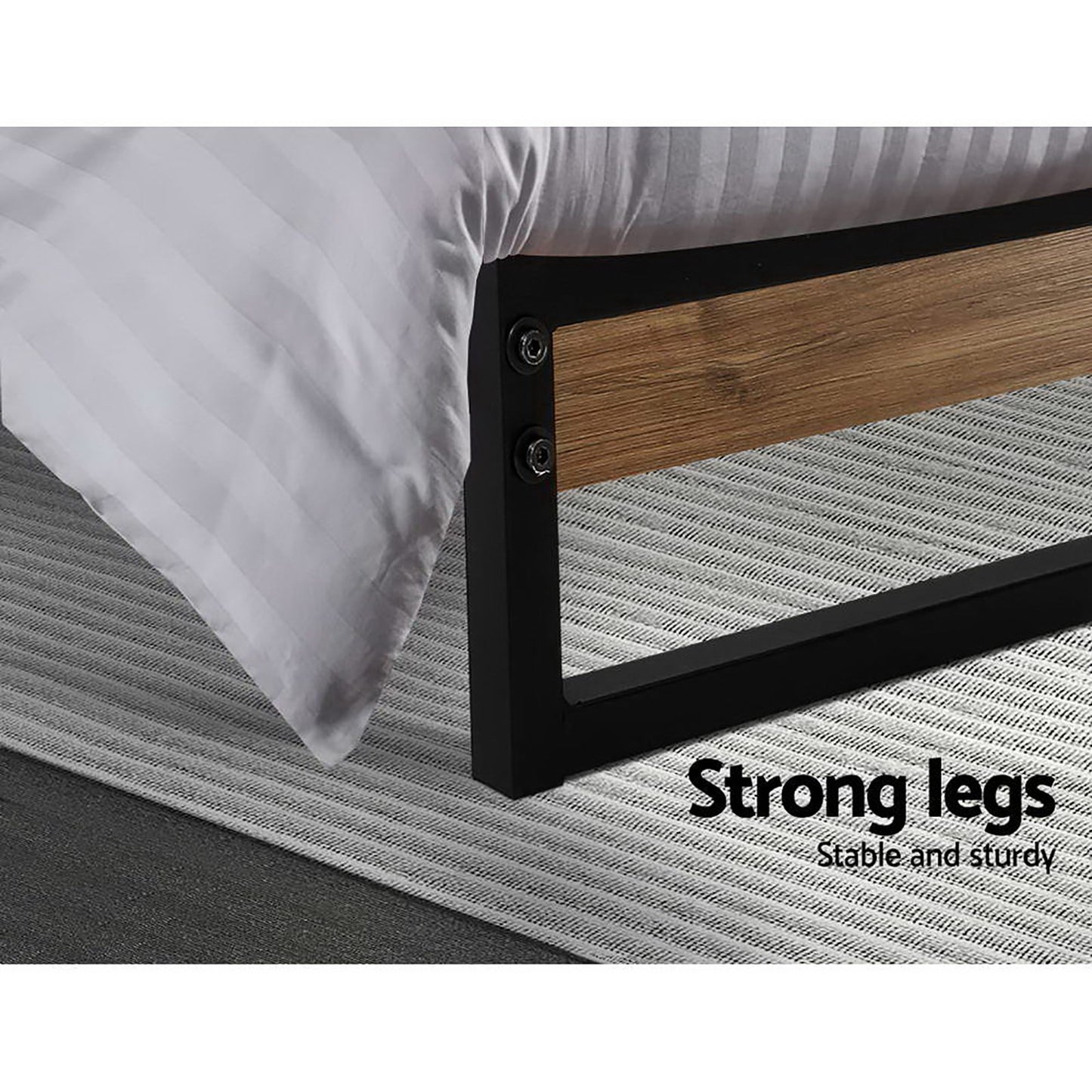 Bed Frame Metal Bed Frame DANE - King Single