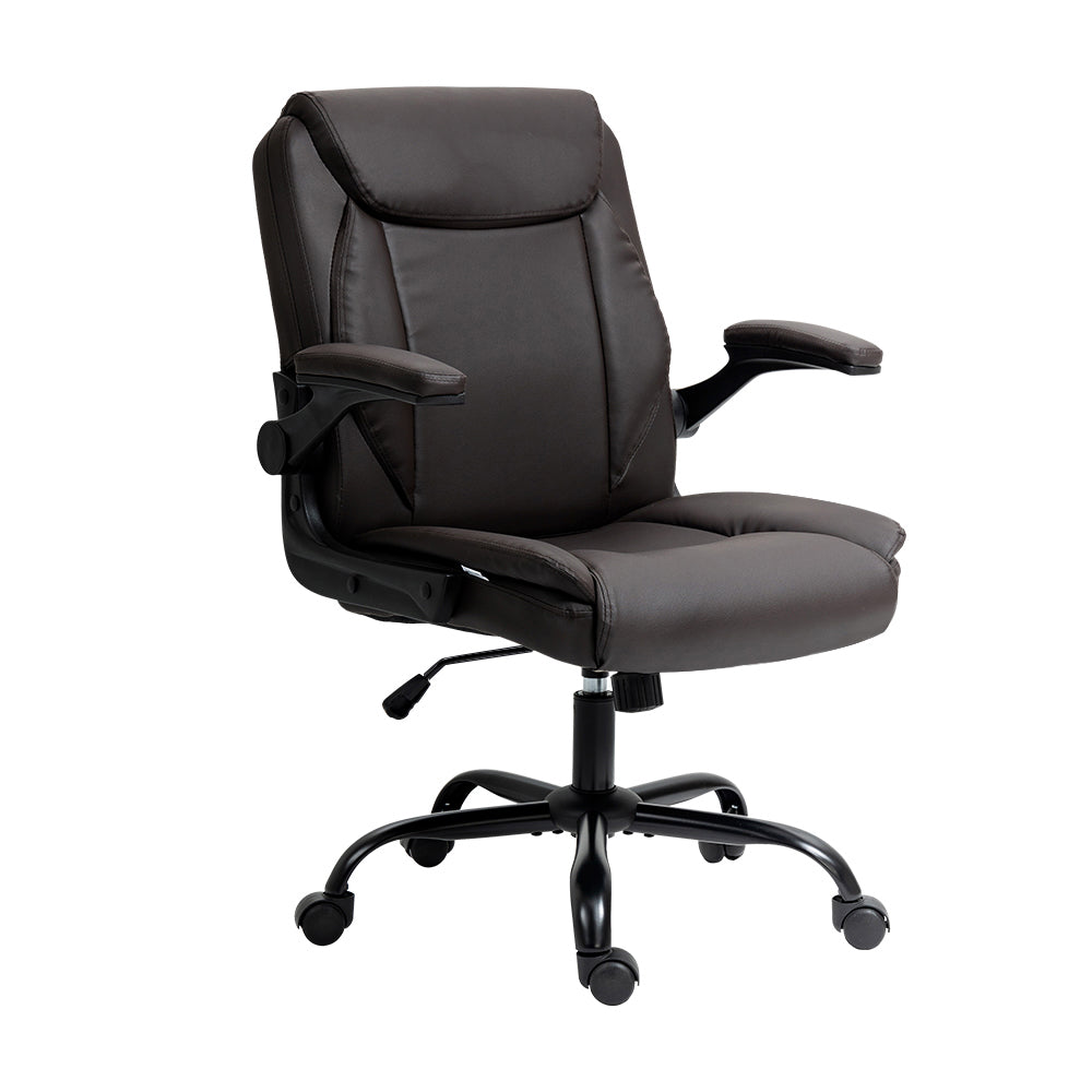 Executive Office Chair Mid Back Ash Black