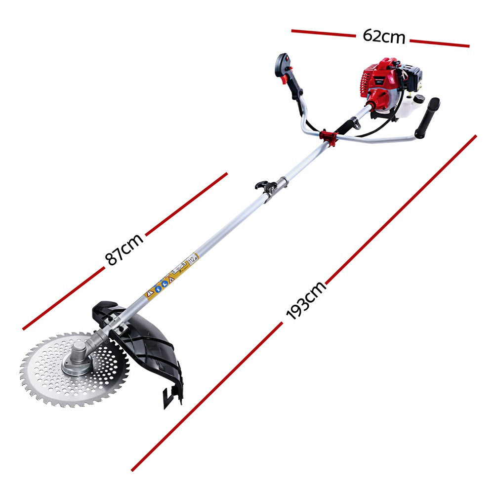 Pole Chainsaw 5in1 Petrol Circular Saw Hedge Trimmer Cutter Whipper Snipper