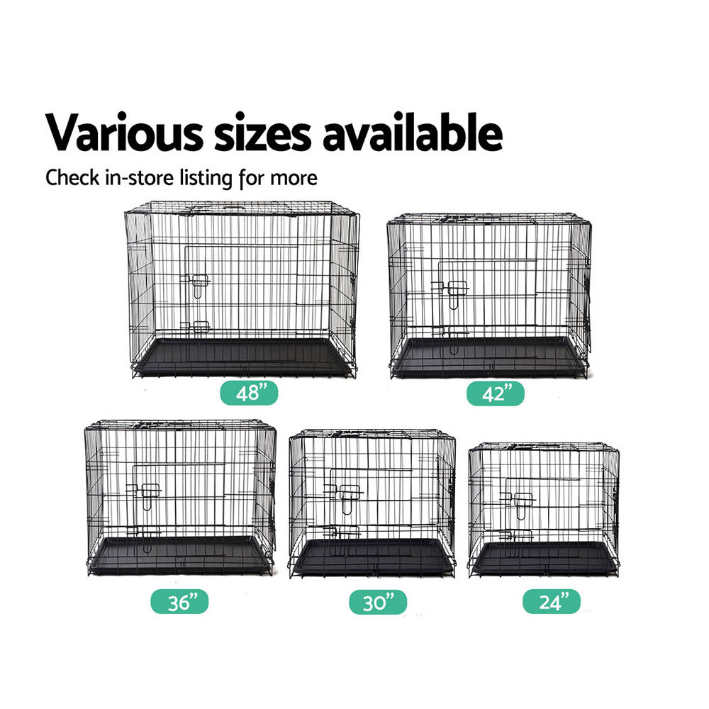 42 Dog Cage Crate Large Kennel 3 Doors