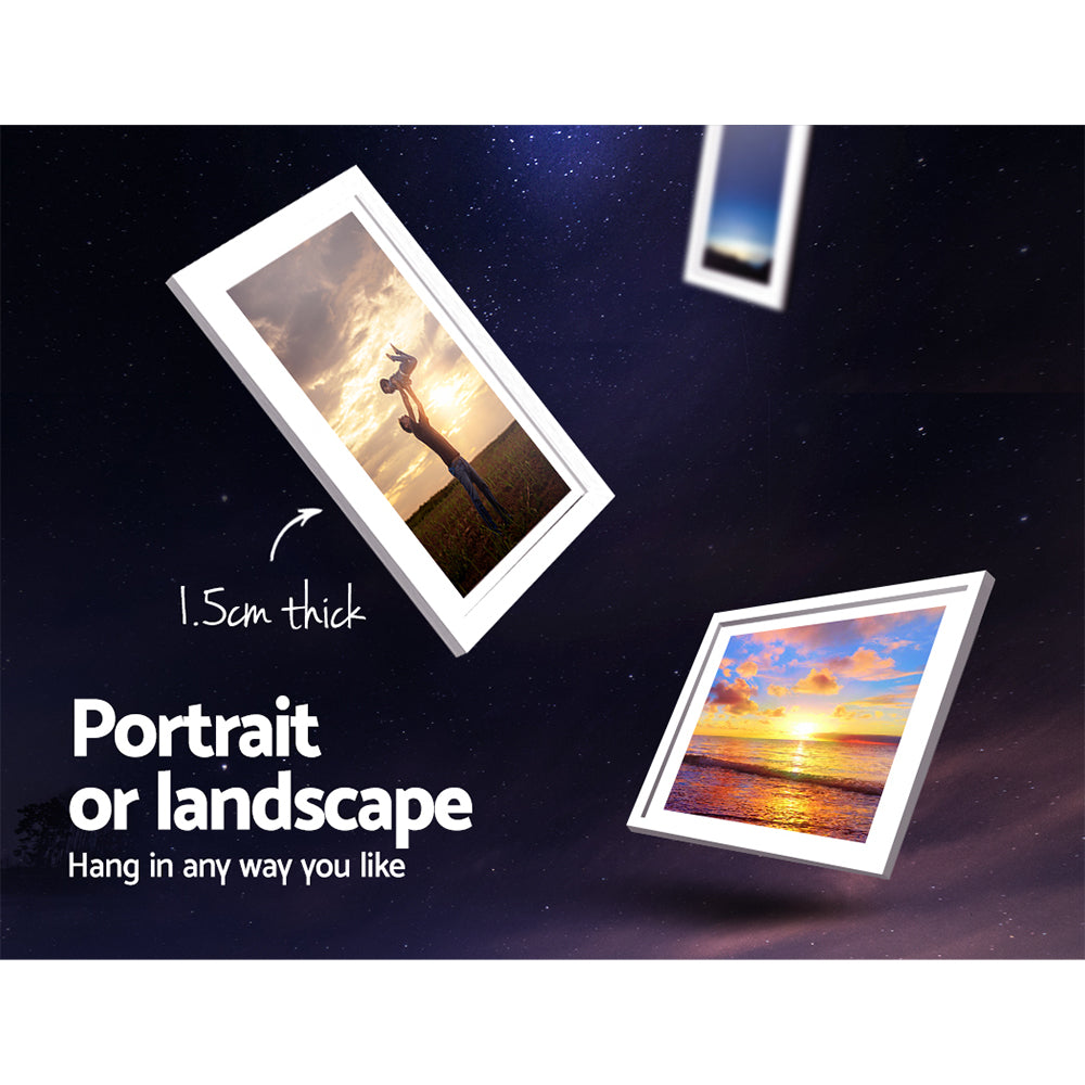 Photo Frames Art Holder 11PCS 5x7inch 6x8inch 8x10inch White