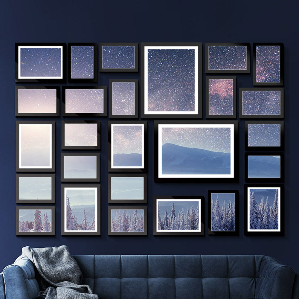 Photo Frames Art Holder 26PCS 8x10inch 5x7inch 4x6inch 3.5x5inch Black