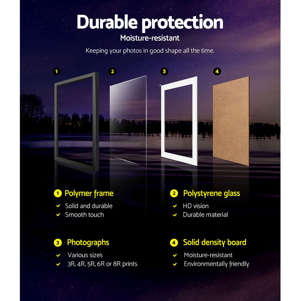 Photo Frames Art Holder 30PCS 8x10inch 5x7inch 4x6inch 3.5x5inch Black