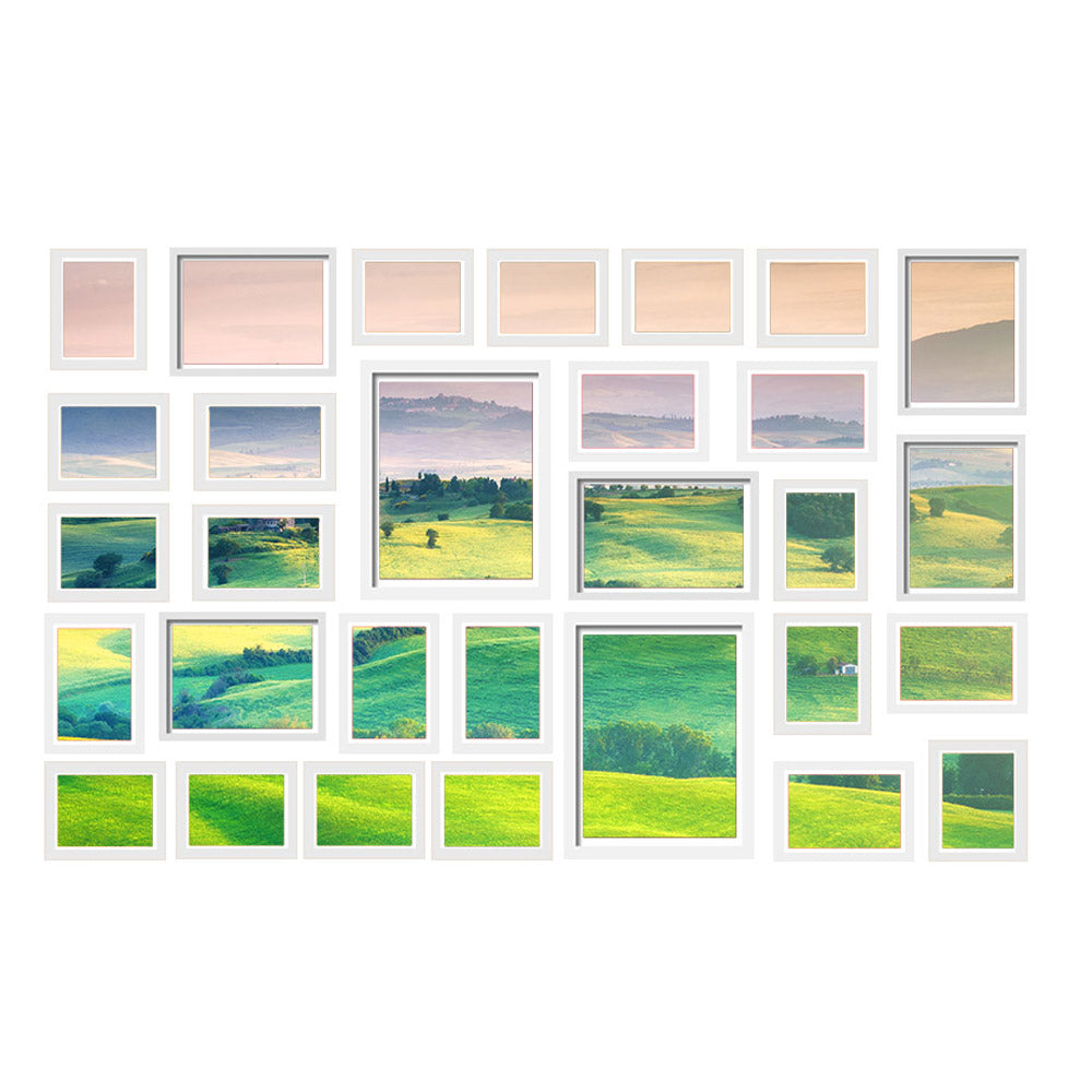 Photo Frames Art Holder 30PCS 8x10inch 5x7inch 4x6inch 3.5x5inch White