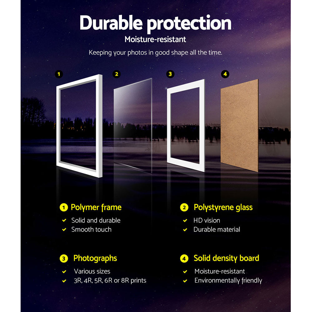 Photo Frames Art Holder 30PCS 8x10inch 5x7inch 4x6inch 3.5x5inch White