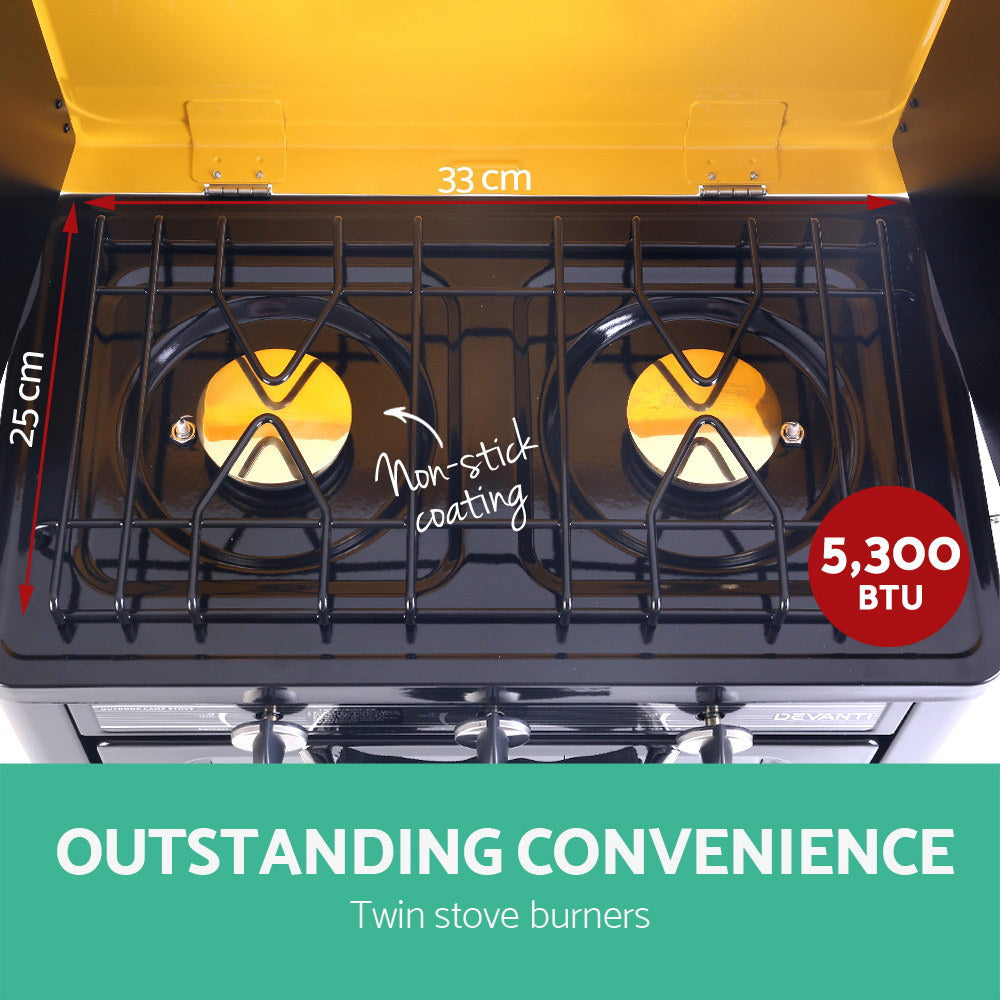 Portable Gas Oven LPG Black