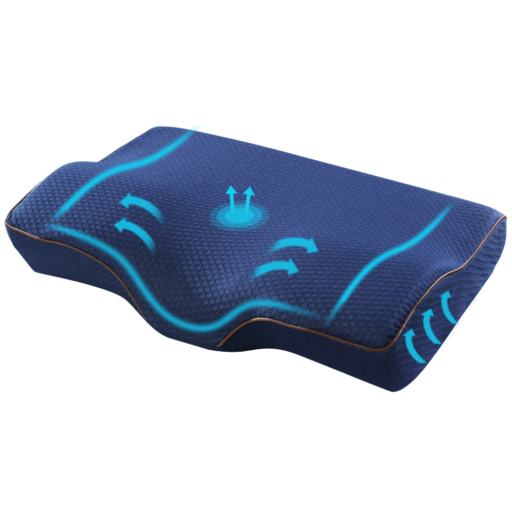 Memory Foam Contour Pillow Navy
