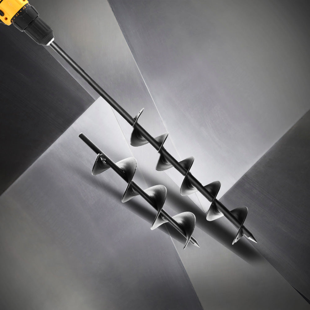 Power Garden Spiral Auger Hole Digger Earth Drill Bit 妗75x300 & 600mm