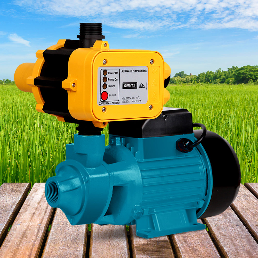 Peripheral Water Pump Garden Boiler Car Wash Auto Irrigation QB80 Yellow