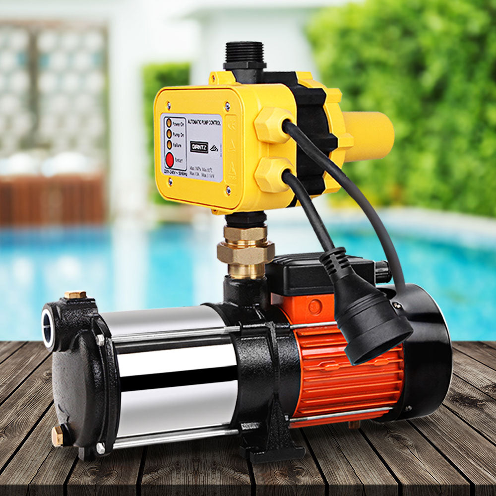 Garden Water Pump High Pressure 1800W 5-Stage Tank Irrigation Yellow