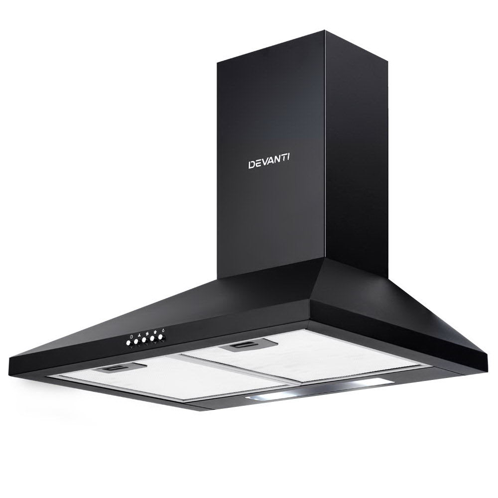 600mm Range Hood 60cm Rangehood Black