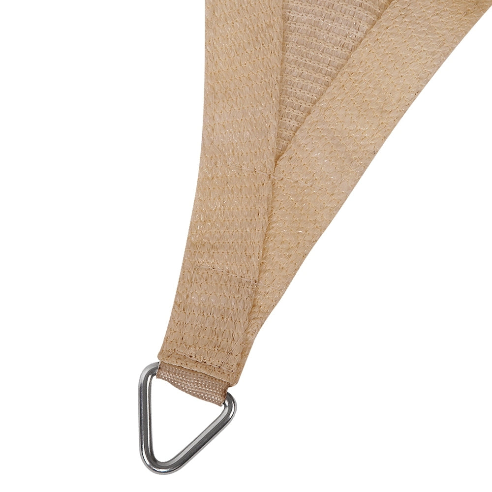 Shade Sail 4x5m Rectangle 280GSM 98% Sand Shade Cloth