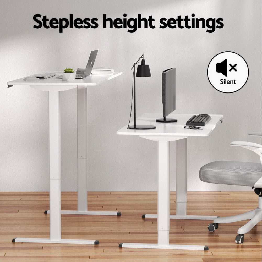 120cm Electric Standing Desk with Mini Peal Exercise Bike Home Office