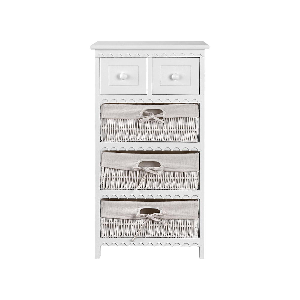 2 Chest of Drawers with 3 Baskets - ELIOT