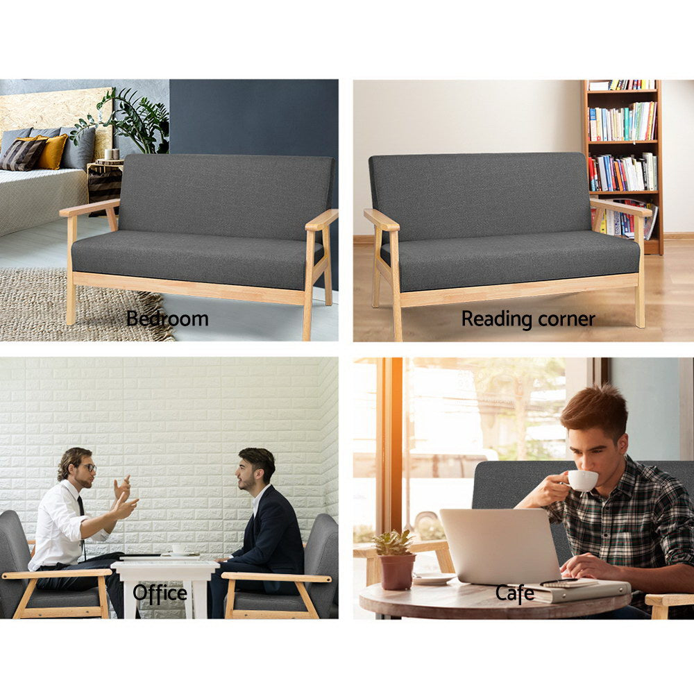 2-Seater Sofa Armchair Skane