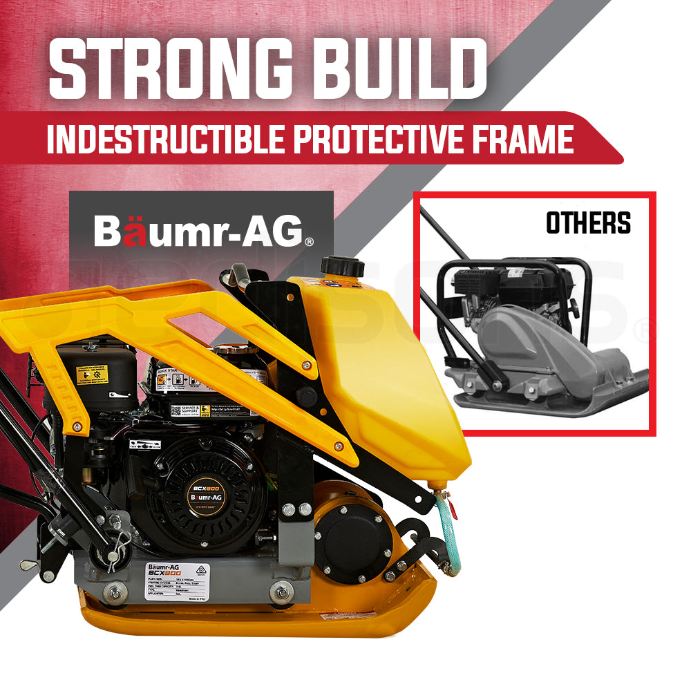 BAUMR-AG 111kg 400x545mm 7.0HP Plate Compactor, Sprinkler System (BCX-800)
