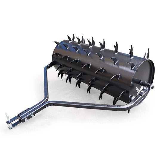 PlantCraft Tow Behind Lawn Roller Spike Aerator 36 Wide, Universal Hitch for Ride on Mower, Garden Tractor