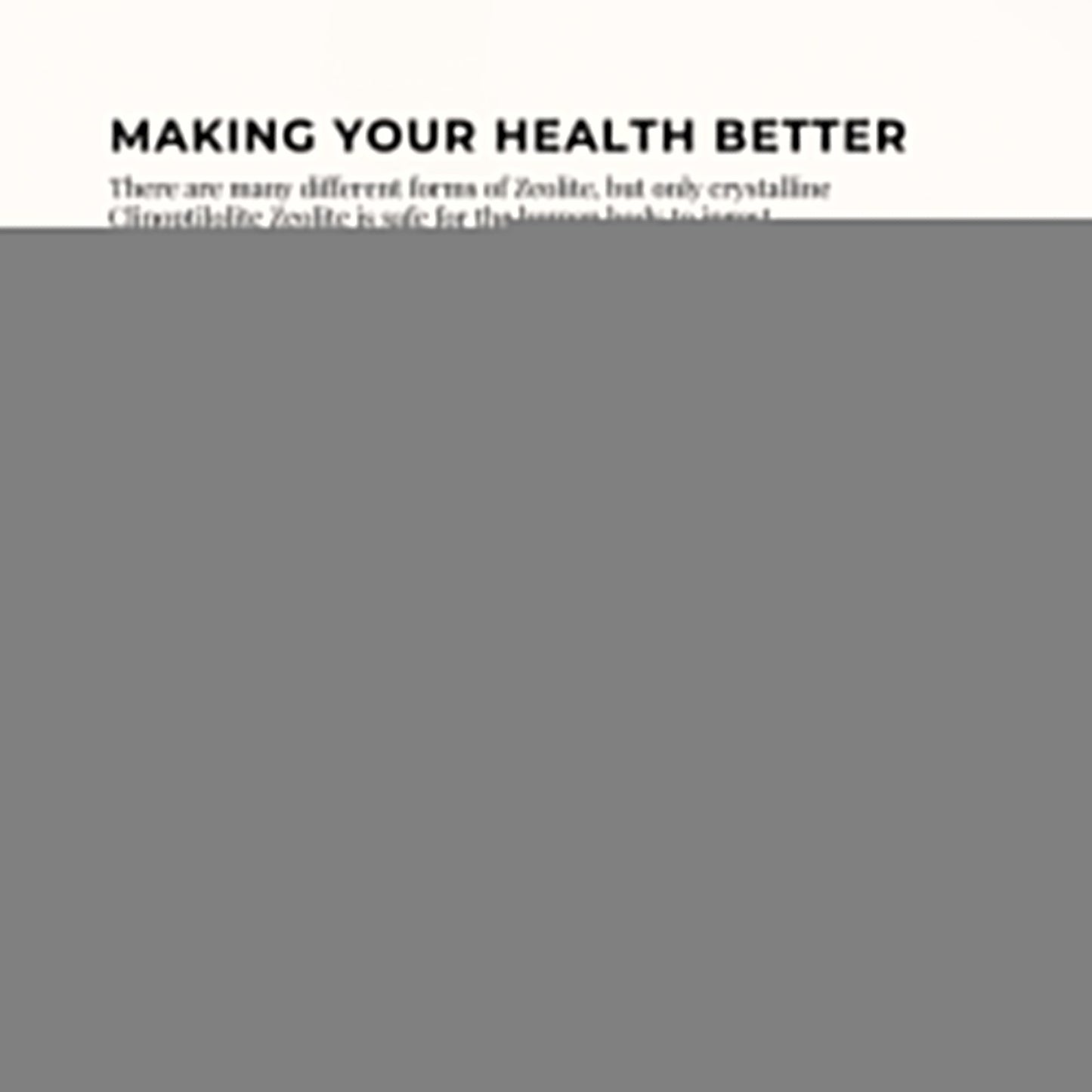 1Kg Pure Micronised Zeolite Powder Mineral - Micronized Volcamin Clinoptilolite