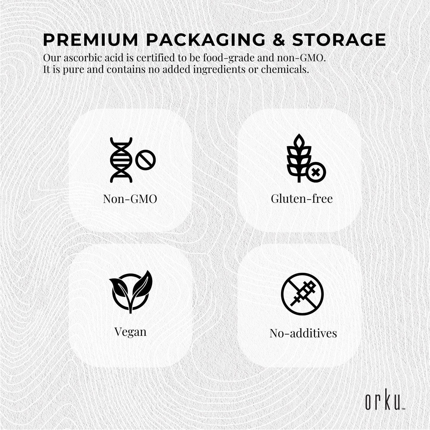 5Kg Vitamin C Powder Pure L-Ascorbic Acid - USP Grade Non-GMO